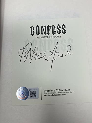 Rob Halford Signed Autographed Confess 1st Edition Book Judas Priest Beckett COA