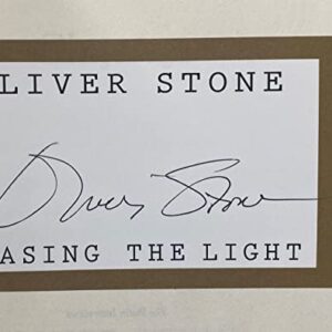 Oliver Stone Signed Chasing The Light Hardcover Book Platoon Scarface COA