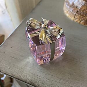 pink box paper weight