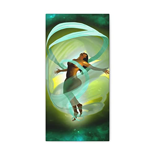 Never Contained 10x20 Canvas Wall Art Zodiac Libra, Gemini, Aquarius Air Signs Galaxy Black Beauty Feminine Woman Easy To Display Decor Living Room Bedroom Office Wall Decor Home Decoration