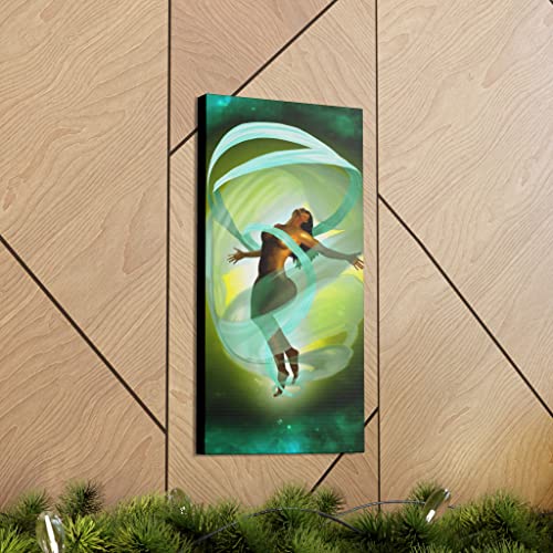 Never Contained 10x20 Canvas Wall Art Zodiac Libra, Gemini, Aquarius Air Signs Galaxy Black Beauty Feminine Woman Easy To Display Decor Living Room Bedroom Office Wall Decor Home Decoration