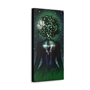 The One With The Mother 10x20 Canvas Wall Art Zodiac Virgo, Taurus, Capricorn, Mother Earth Nature Black Beauty Feminine Woman Easy To Display Decor Living Room Bedroom Office Wall Decor Home Decoration