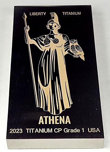 Athena 1 Pound Titanium Art Bar | Greek Gods