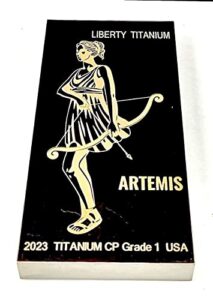 artemis 1 pound titanium art bar | greek gods