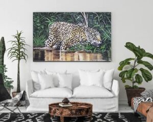 guyanese animal oil painting on canvas frameless caribbean wall art decor