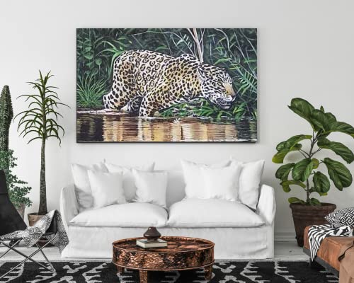 Guyanese Animal Oil Painting On Canvas Frameless Caribbean Wall Art Decor