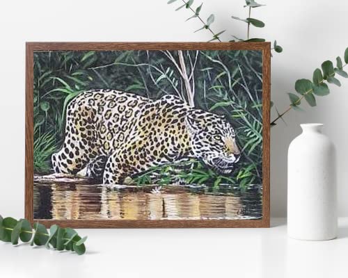 Guyanese Animal Oil Painting On Canvas Frameless Caribbean Wall Art Decor