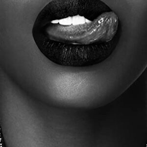 Woman's lips 24x36 inch Metal Print Fine Art photography by Ella Bar Photography. (Matte finish, 32x48 in)