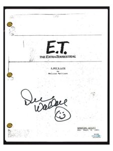 dee wallace signed autographed e.t. the extra-terrestrial movie script acoa coa