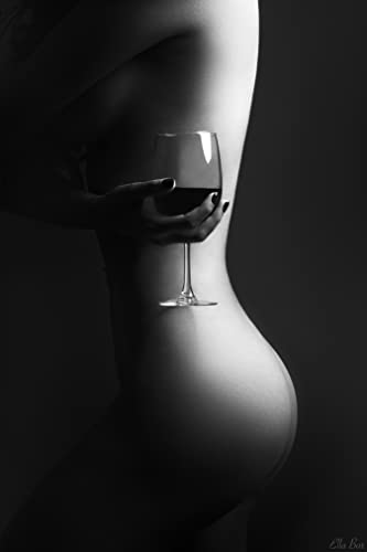 Wine Glow Art 24x36 inch Metal Print Fine Art photography by Ella Bar Photography.