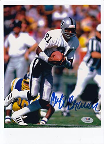 Cliff Branch Signed Photo 8x10 Autographed Raiders PSA/DNA