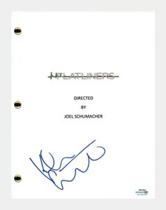 kiefer sutherland signed autographed flatliners movie script screenplay acoa coa