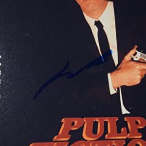 John Travolta Signed Autographed Pulp Fiction 11x17 Movie Poster Beckett COA