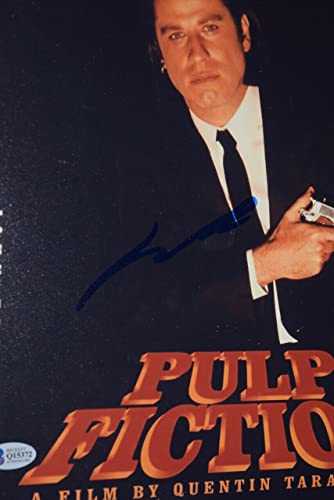 John Travolta Signed Autographed Pulp Fiction 11x17 Movie Poster Beckett COA