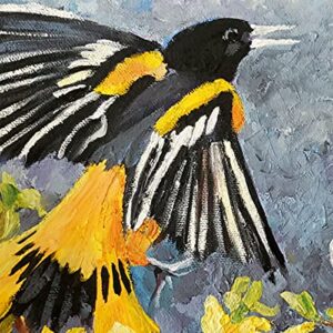 Spring Territories, Wildlife Birds by Internationally Renowned Painter Yary Dluhos