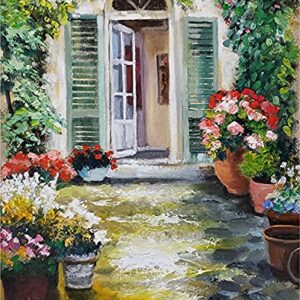 Inviting Entry, Mediterranean Italy Villa by Internationally Renowned Painter Yary Dluhos