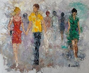 sold – distinct emotions, people in the city by internationally renowned artist andre dluhos