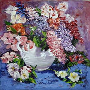 a pitcher of spring – floral still life by internationally renowned painter yary dluhos