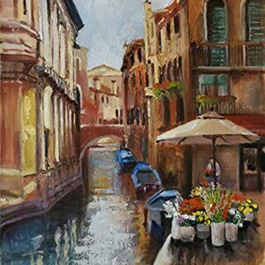 Flowers in Venice - Venice, Italy by Internationally Renowned Painter Yary Dluhos