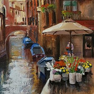 Flowers in Venice - Venice, Italy by Internationally Renowned Painter Yary Dluhos