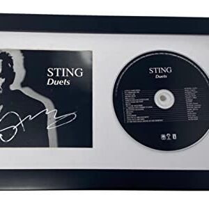 Sting Signed Autographed Duets Framed Matted CD Display The Police Beckett COA