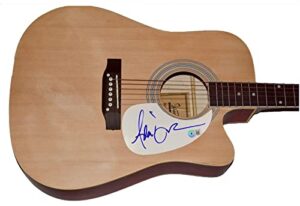 adam duritz signed full size acoustic guitar counting crows beckett bas coa