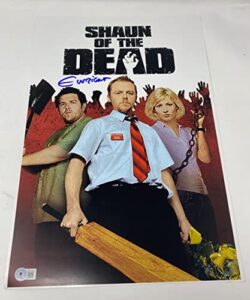 edgar wright signed autographed shaun of the dead 12×18 movie poster beckett coa