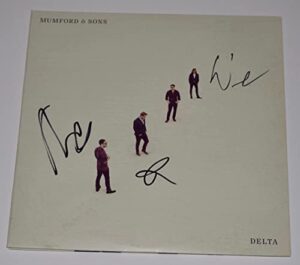 mumford & sons signed autographed delta record album lp marcus + 2 jsa coa
