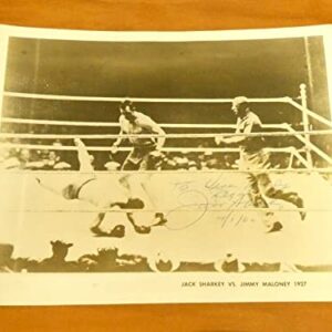 Jack Sharkey Boxing Champion Signed 8x10 Photo with JSA Sticker No Card