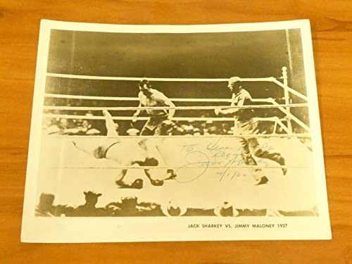 Jack Sharkey Boxing Champion Signed 8x10 Photo with JSA Sticker No Card