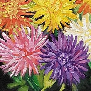 Dahlias - Floral Still Life by Internationally Renowned Painter Yary Dluhos