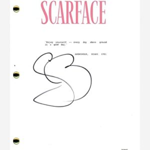 Steven Bauer Signed Autographed Scarface Movie Script Screenplay Manny ACOA COA