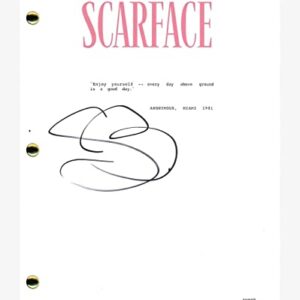 Steven Bauer Signed Autographed Scarface Movie Script Screenplay Manny ACOA COA