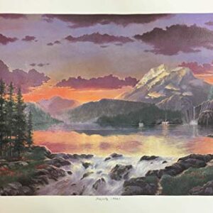 Majesty Lakes (Nature Landscape Decor Art Framed)