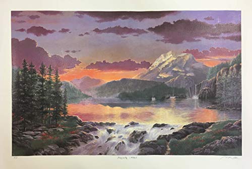 Majesty Lakes (Nature Landscape Decor Art Framed)