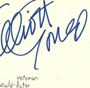 Elliot Gould Actor Movie Autographed Signed Index Card JSA COA