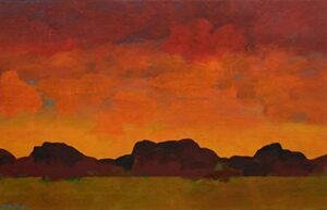 solitude of the desert by mark bowles, original acrylic on canvas, 27″ x 42″