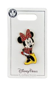 disney pin – minnie mouse – jeweled hair bow and dress