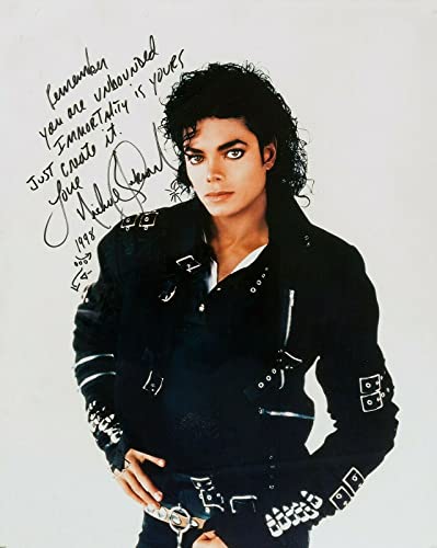 Michael Jackson early reprint signed promo photo #1 RP