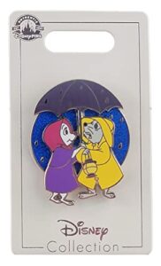 disney pin – the rescuers – bernard and bianca – umbrella