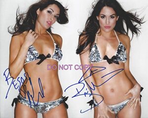 the bella twins nikki & brie wwe divas signed reprint photo #2 raw rp