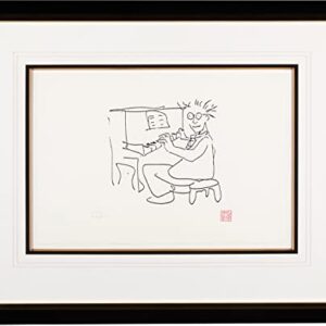John Lennon Borrowed Time Serigraph on Paper 1990 Ltd Ed AP Yoko Ono Signed Framed from Bag One Arts