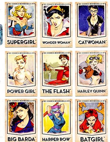 DC Comics Bombshells Series 3 Trading Cards Base Set