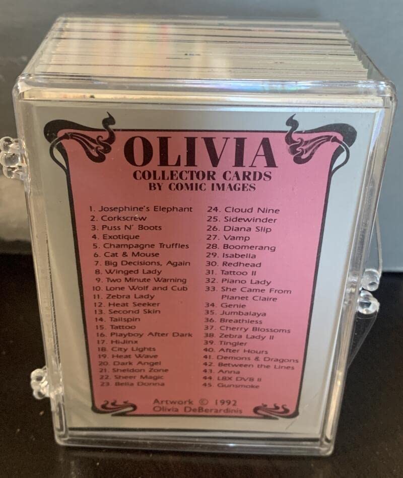 1992 Olivia DeBerardinis Series 1 Complete Set 1-90 Trading Cards - Nudes