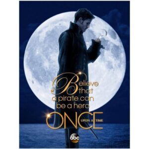once upon a time colin o’donoghue as captain hook “believe that a pirate can be a hero” 8 x 10 inch photo