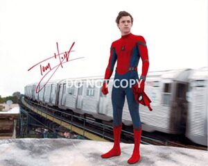 tom holland as spider-man reprint signed 11×14 poster photo #1 rp