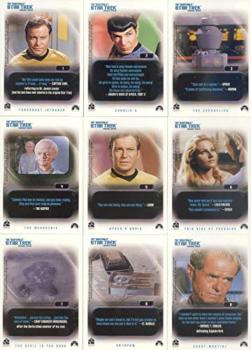 THE QUOTABLE STAR TREK THE ORIGINAL SERIES TOS 2004 COMPLETE BASE CARD SET 110