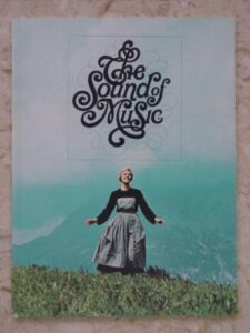 original sound of music movie program julie andrews 1965 -not a dvd-
