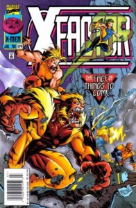 x-factor #124 (newsstand) fn ; marvel comic book | sabretooth howard mackie