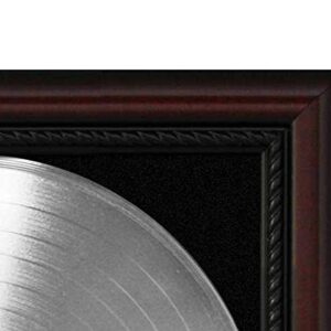 Nirvana In Utero Cherrywood Framed Silver LP Record Signature Display M4